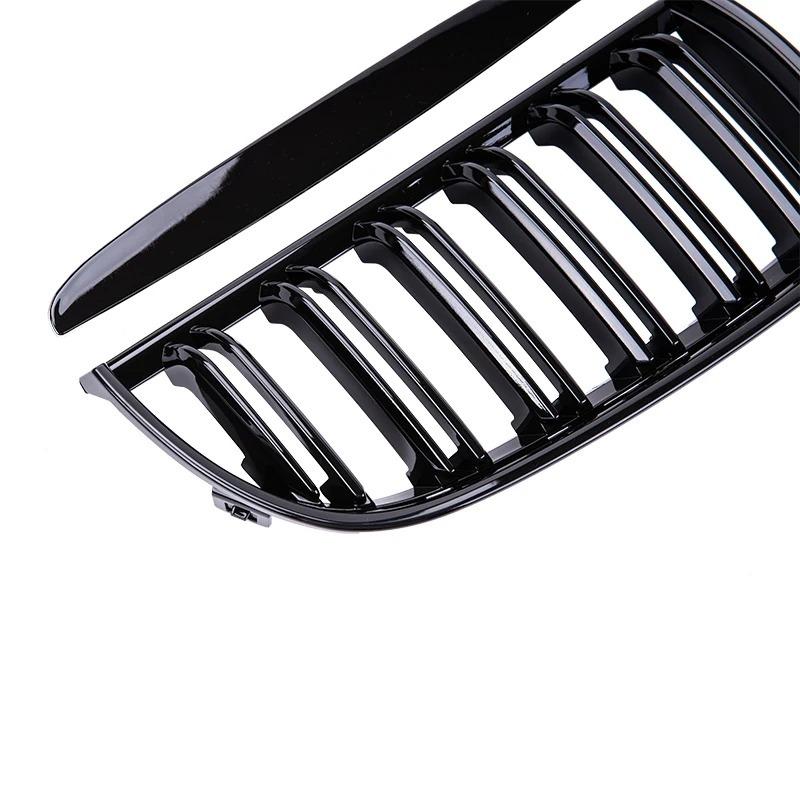Pulleco Grille Racing Grill Gloss Black Car Front Bumper Grilles For E90 E91 3 Series 323I 328I 335I 330I 325I 05-08 ABS