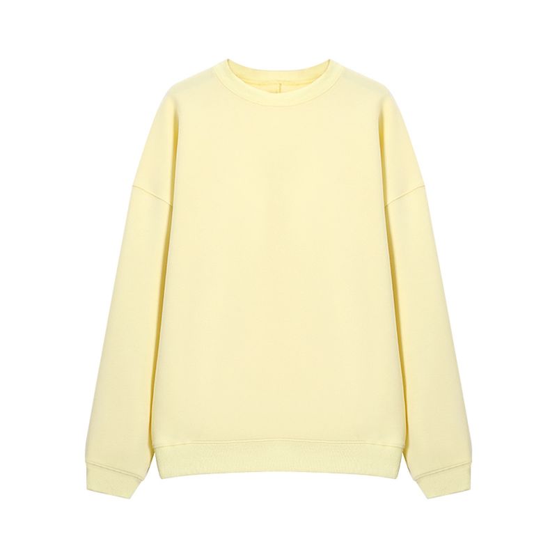 Yellow Early Autumn New Arrival Loose Casual Long Sleeve Sweatshirt