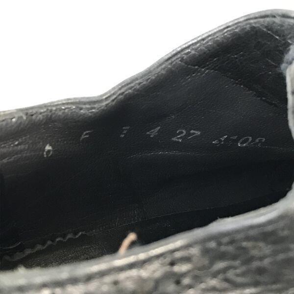 Lloyd Vintage Leather Wingtip Dress Shoes Black Size 40 6F 25.0cm Made in Germany(USED)