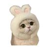 Cute Animal Cat Hat Cats Fuzzy Bunny Pig Panda Design Hat Fun White Goose Hat Adjustable Headwear for Kittens Festive Party Costume Accessory