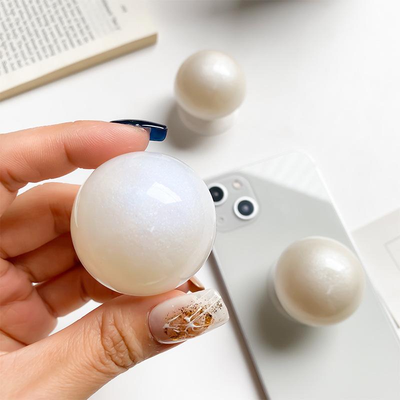 Wind Crystal Ball Large Pearl Glitter Mobile Phone Airbag Bracket Retractable Back Sticker Air Cushion Support Niche