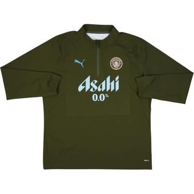 Manchester City 2024-25 Player Edition 1/4 Zip Waterproof Long Sleeve Football Shirt Unisex Tops 777543-13