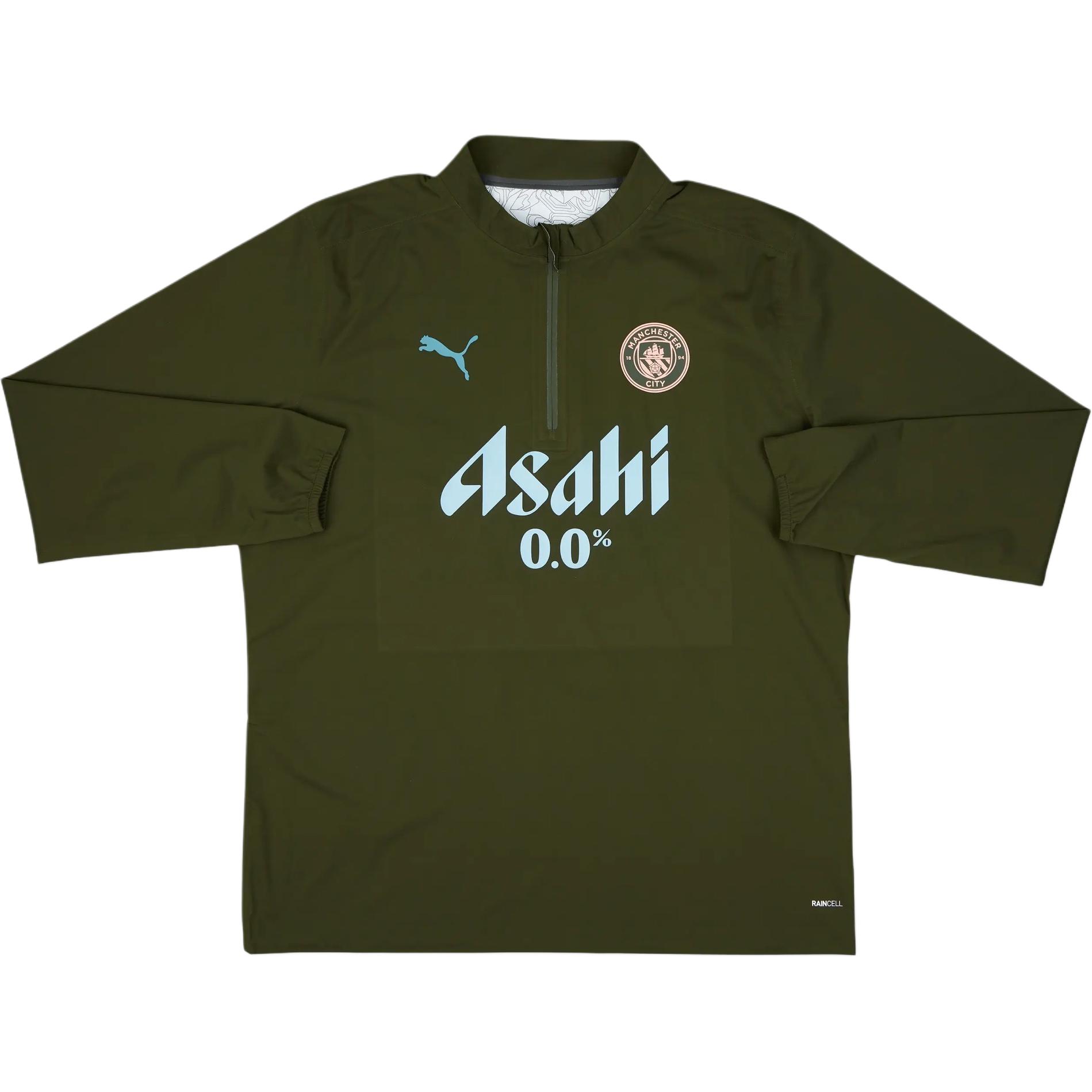 

Puma Manchester City 2024-25 Player Edition 1/4 Zip Waterproof Long Sleeve Football Shirt Unisex tops 777543-13 S