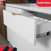Kotarbau® Modern Edge Furniture Handle Aluminum Matte Gold 192 / 212 Mm Set Of 10
