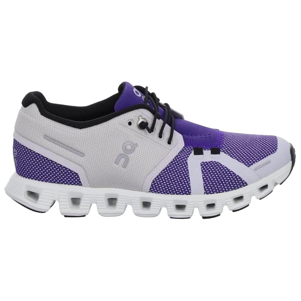 On Cloud 5 Abrasion Resistant Breathable Support Running Shoes Women's White Purple 79.98549