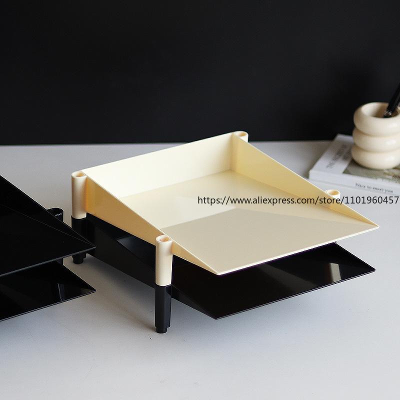 Desktop Stapelspeicher Schreibwaren Verschiedenes A4 Papier Belege zur Aufbewahrung Büro Schreibtische Dokument Mehrschichtregale