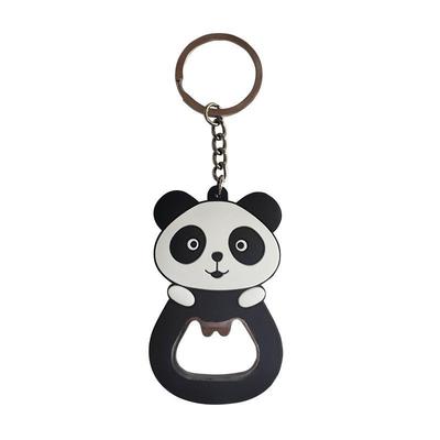PVC Key Fodder Cartoon Panda Silicone Beer Bottle Opener Wine Starter Refrigerator Sticker