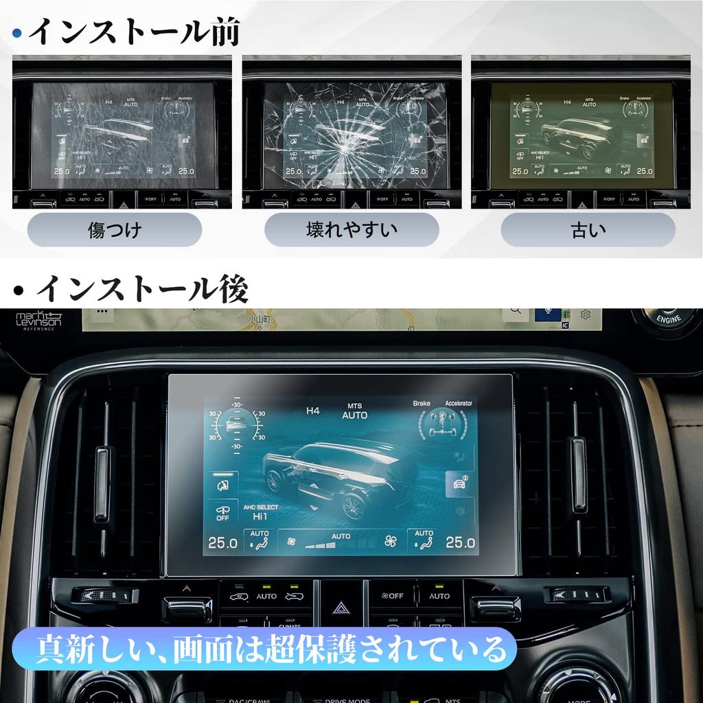 SKTU New Lexus LX600 4th Generation 7-inch Car Navigation Film, PET Material Film, LCD