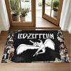 Led Zeppelin Design Crystal Velvet Rug Soft Decorative Mat for Bedroom Entrance