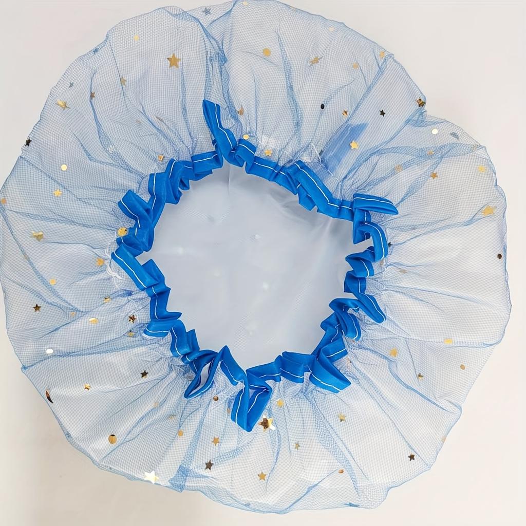 1PC Thickened Double-layer Dust Shower Cap, Household Makeup Kitchen Dust Cap