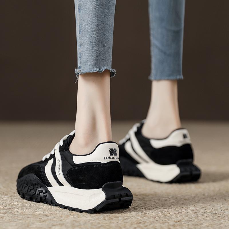 

Retro small waist waffle Forrest Gump shoes women s 2025 autumn and winter new popular dad shoes velvet sports moral training women s shoes 35