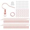 DIY Jewelry Kit: 100-Pc Earring Hooks, Single Loop, Large Hooks, 4mm Earplugs