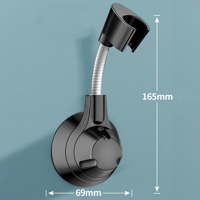 Suction Cup Shower Holder Adjustable Shower Head Holder Nozzle Handheld Holder Punch-Free Multi Angle Rotation Shower Bracket