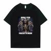 Y2K Harajuku Extra Large Men's Cute and Fun Pattern Printed T-shirt Paired with Round Neck Fashion Clothing Short Sleeved Top