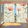 2D FLAT PRINTING 2pcs Curtains (Without Rod) Floral Spring Design(5) New Year Festival Minimalist Curtains Yarn Curtains Home