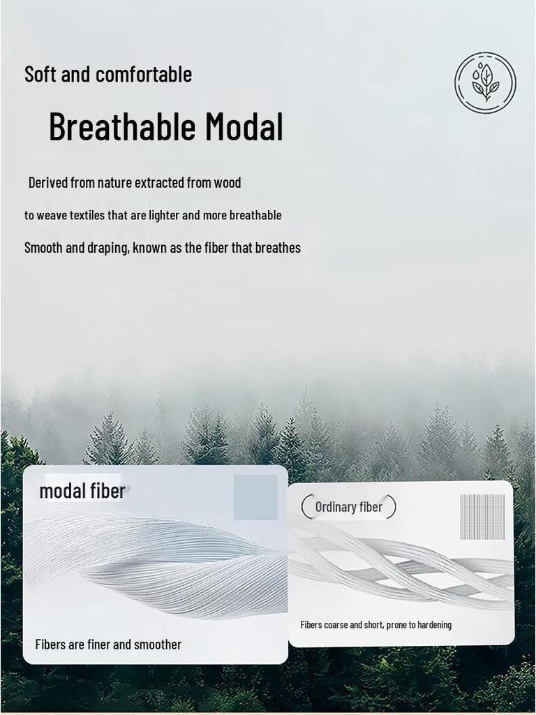 Maoren Men's Thin Modal Wool Seamless Thermal Pants