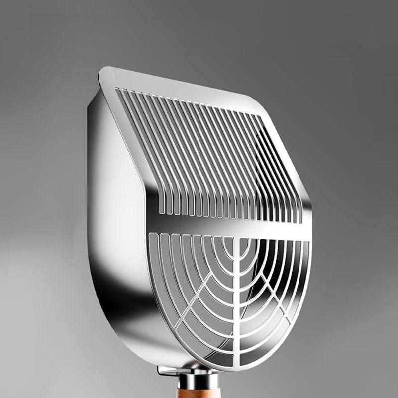 Wooden Handle Cat Litter Shovel Stainless Steel Easy To Rust Washable Kitten Litter Scoop Cats Toilet Cleaning Shovel Tool