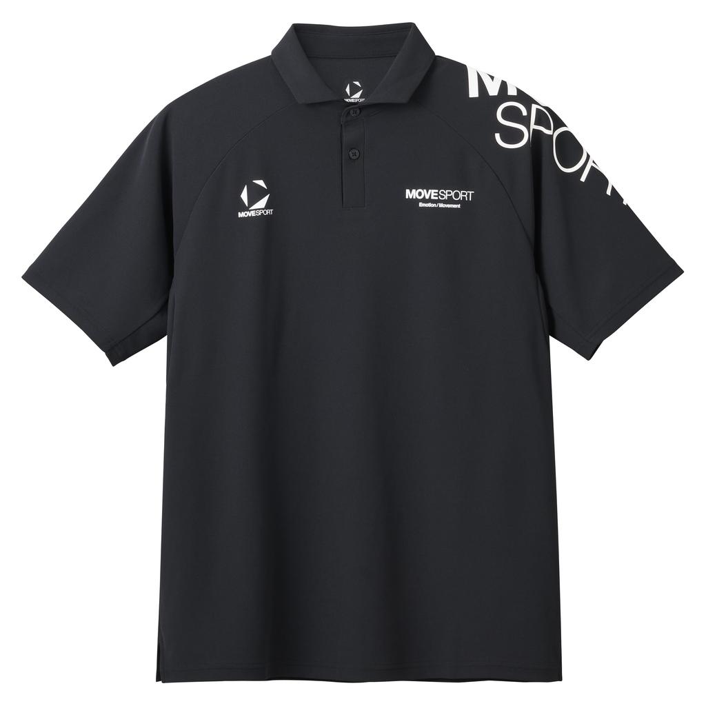 Move Sports SUNSCREEN Mini Pique Polo Shirt ST5SHSZ0MB_BK00_L