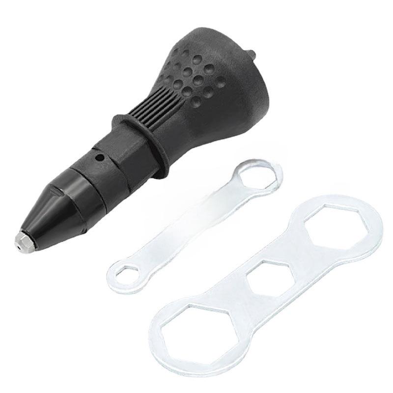 Electric Conversion Rivet Gun with Blue Core and Black Cap Upgrade