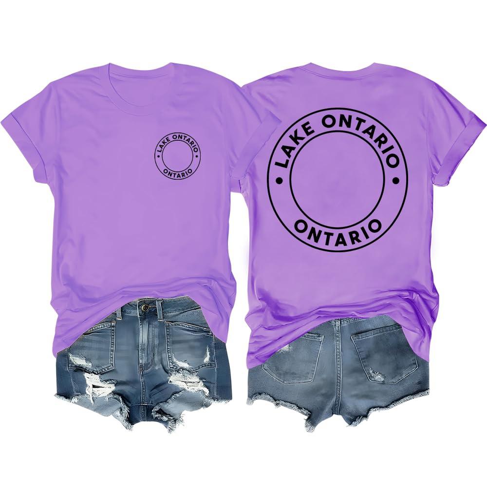 Men's and Women's Matching Fashion Casual Letter-Printed Round-neck Short-Sleeved T-Shirt Top