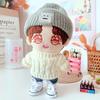 niannyyhouse Doll Clothing Set 20cm Twist Sweater Hat Shorts 3 Pieces Plush Toy Cotton Baby Doll Clothes