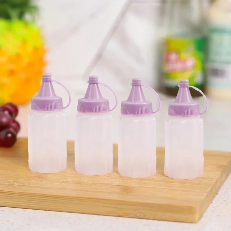 Mini Squeeze Bottle Seasoning Bottle Salad Tomato Sauce Container Suitable for Home Camping Children's Bento Kitchen Accessories
