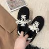 Retro matte leather thick-soled color matching lace-up German training shoes women's 2025 autumn and winter new fashion sports shoes cotton single s