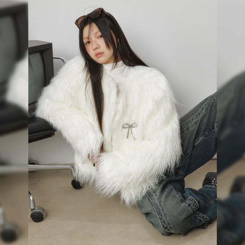 UNIFREE Faux Fur Short Jacket