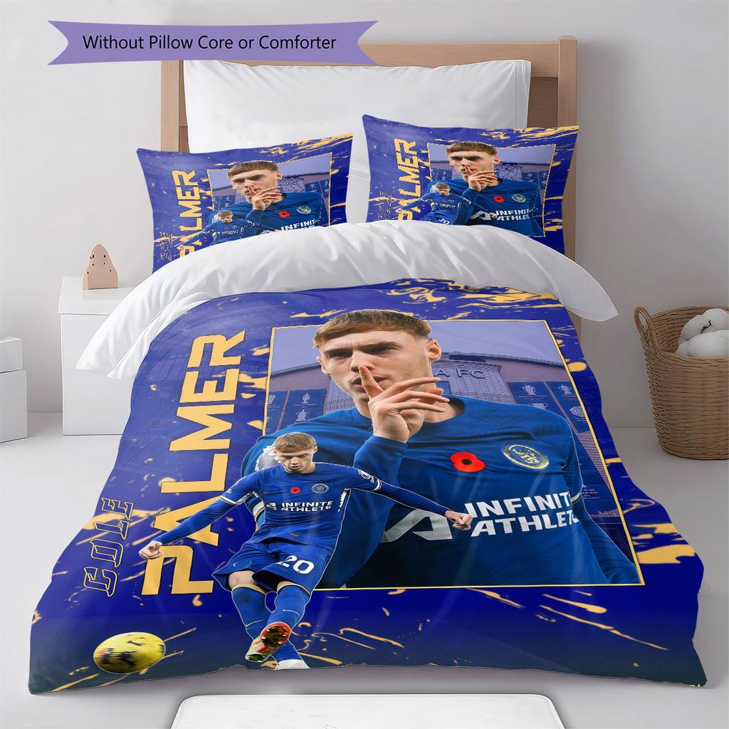 Cole Palmer Icon Bedding Quilt Set Quilt Cover Pillowcase Home Decoration Birthday Gift (1 * duvet cover + 2 * pillowcase, without core)