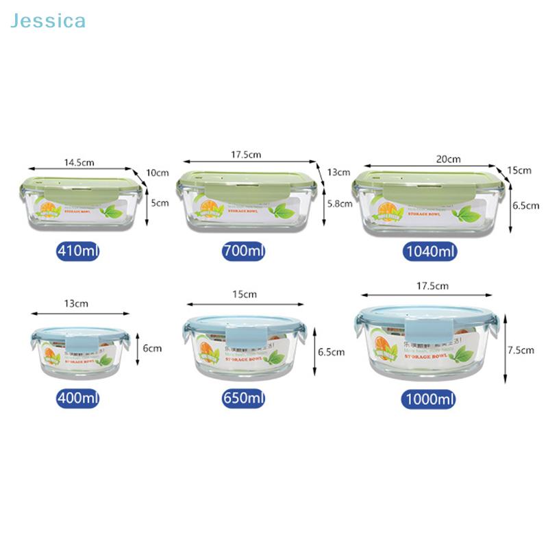 High Borosilicate Glass Bento Box With Lids Airtight Lunch Boxesdivided Lunch Containers