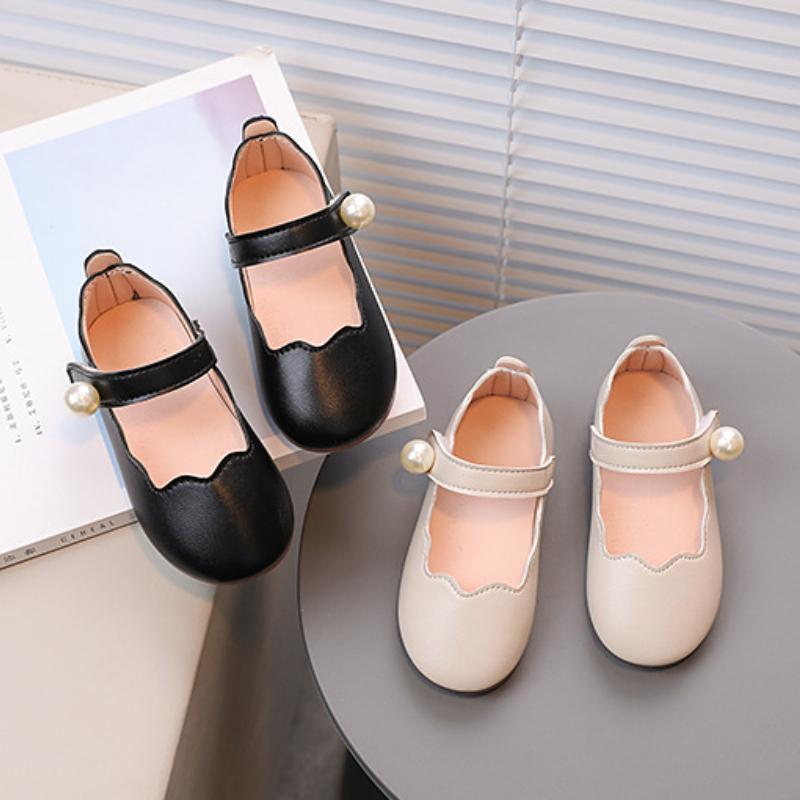 Pantofi Fată Pantof din Piele de Copil Toamnă Nou Pantof de Prințesă Fată Perlă Pantof Plat pentru Bebeluș Pantof de Dans cu Talpă Moale Pantof Mary Jane Pantof Copil