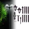 Vintage Inspired Dual Head Hexagonal Solar Wall Light Perfect For Outdoor Spaces