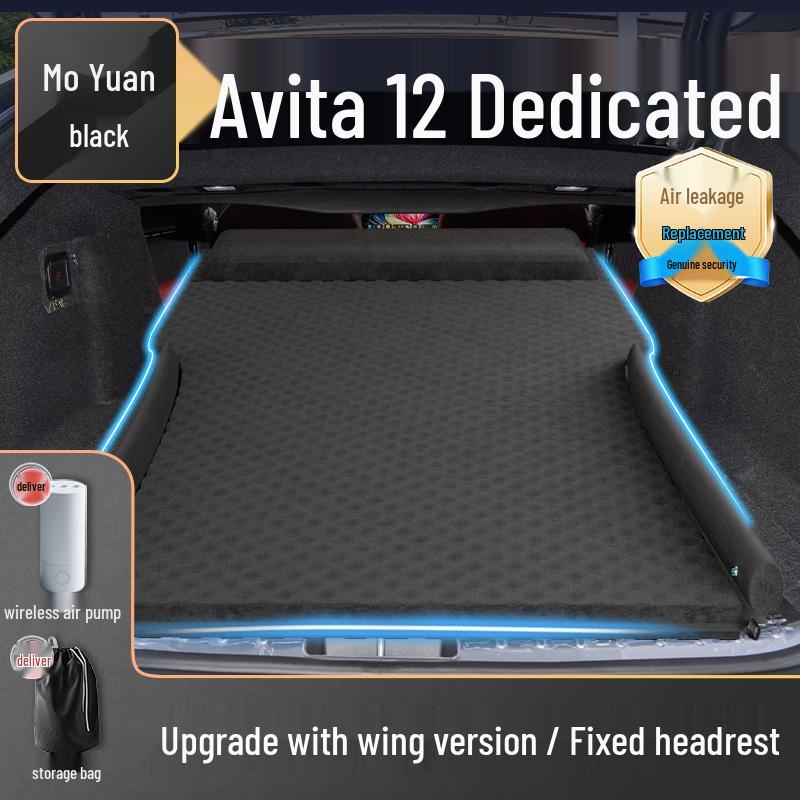 Avatar 12 Car Bed Mattress: Inflatable Rear Seat & Trunk Sleeping Pad