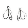 6pcs/box High Carbon Steel Wacky Hook Treble Design Carp Fishing Hook Bass Fly Hook  Carp Fishing