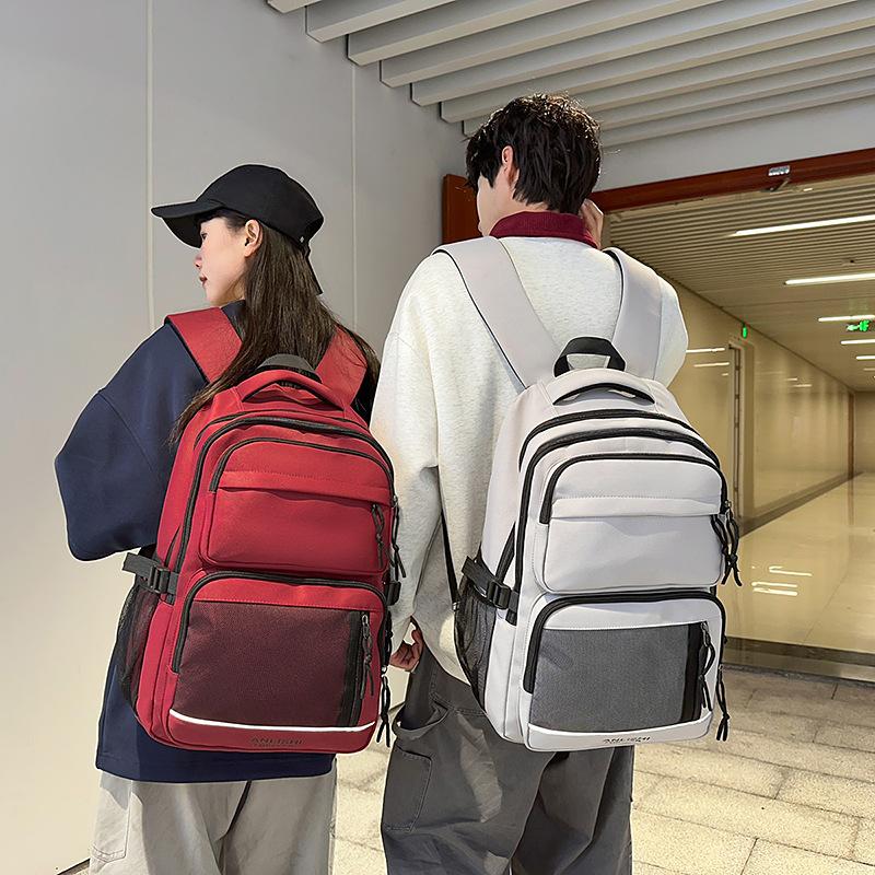 Japanese casual schoolbag male high school students simple large-capacity outdoor travel backpack female college students class backpack