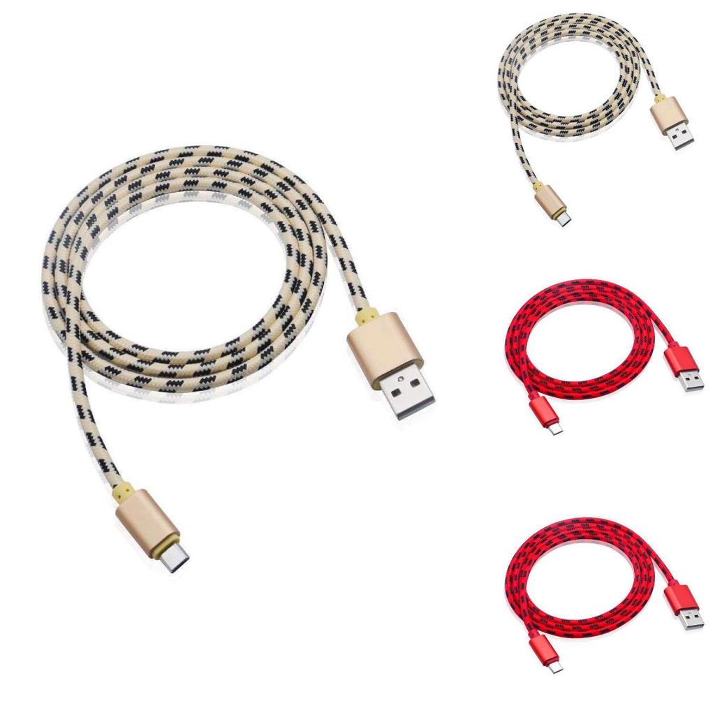 Fast Charge Data Cable With Aluminum Construction Compatible With Android Phones