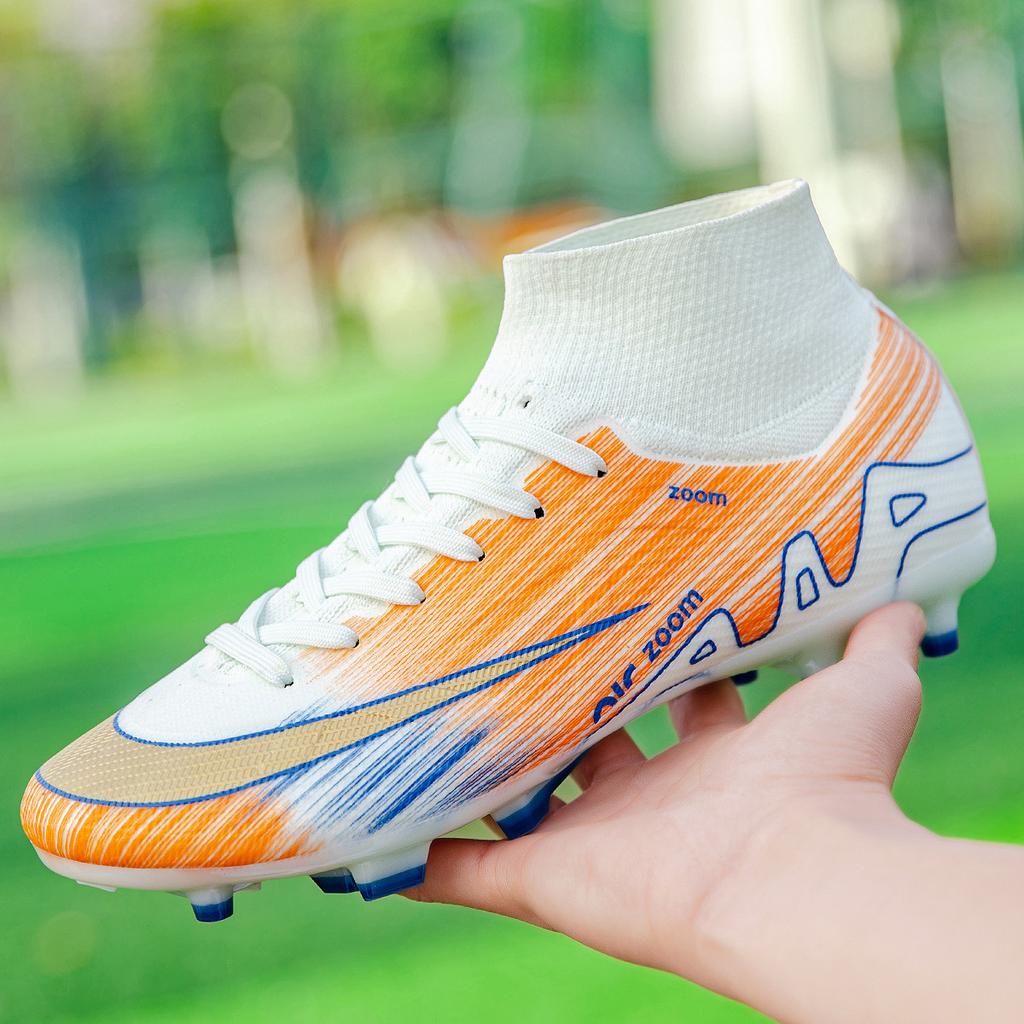 New High-Top Football Shoes For Boys, Teenagers, Students And Girls Tf Broken Nails Ag Long Nails Competition Training Football Shoes