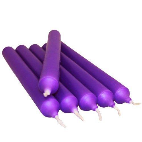 2x Dinner Candles Lilac Set of 5