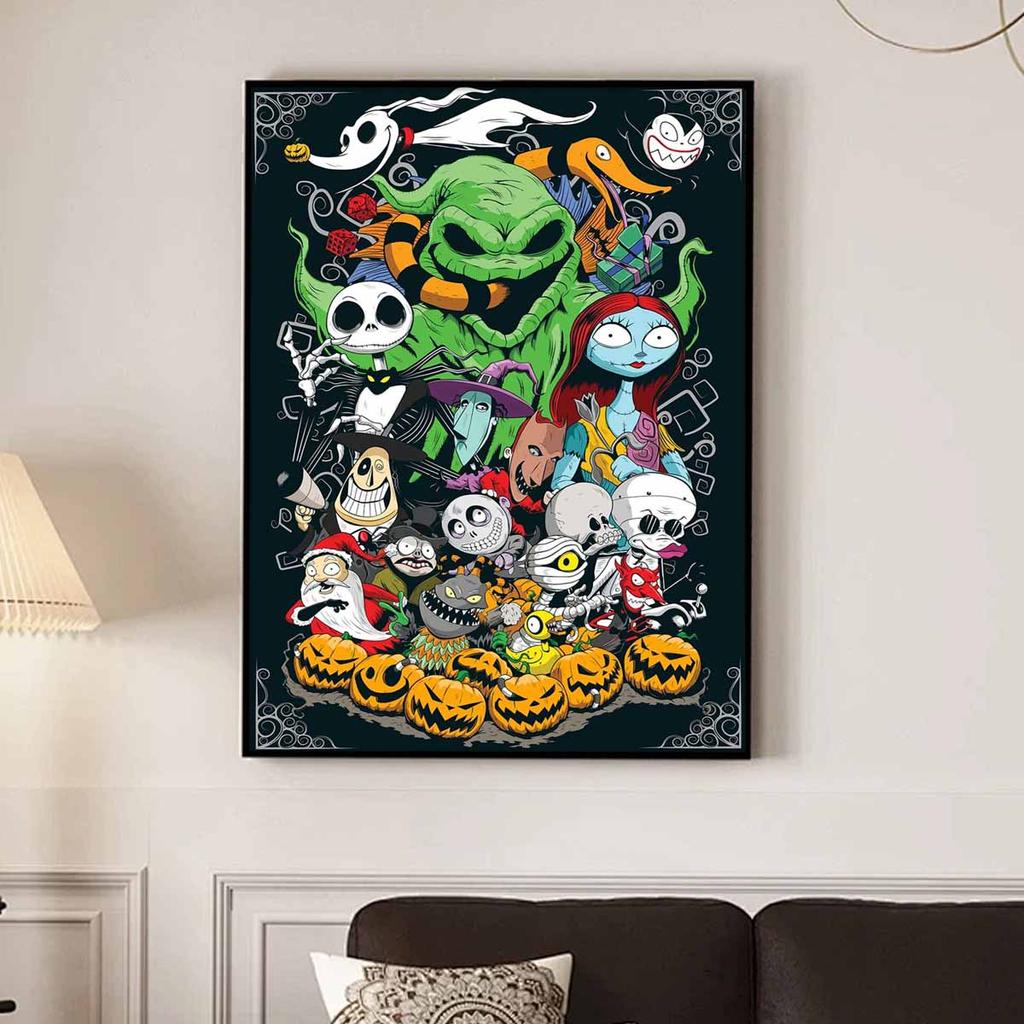 DIY Diamond Painting Halloween Skeleton Cross Stitch Kit Mosaic Art Diamond Painting Full Circle Diamond Home Decoration