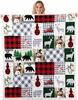 Husky Dog Pattern Blanket Soft Fleece Throw Pet Lover Gift Home Decor Cozy Bedding for Dog Owners Living Room Decoration
