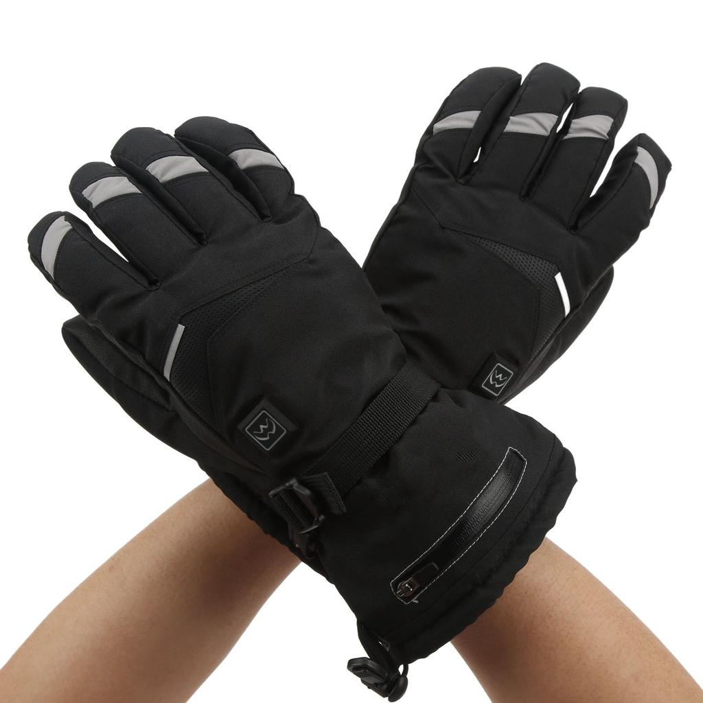2 STK Beheizte Handschuhe 3 Stufen Einstellung Touchscreen Elektrische Heizhandschuhe Winter Thermohandschuhe