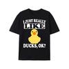 European Sizes Duck Lover Gift T-shirt