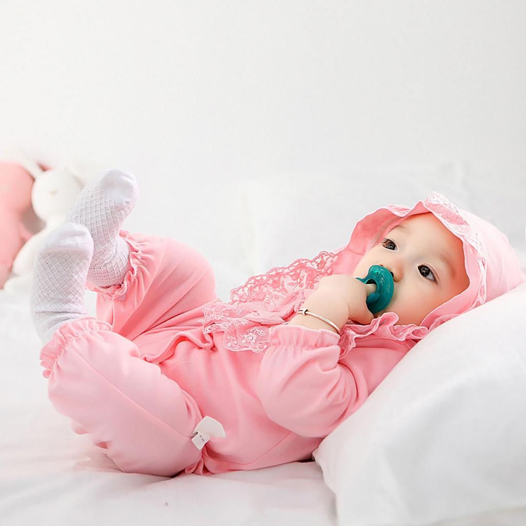AGRADI Baby Newborn Hospital Discharge Ceremony Baby Formal Coverall for Girls and Includes Set for Shrine Visits and Hospital Discharges Dress,