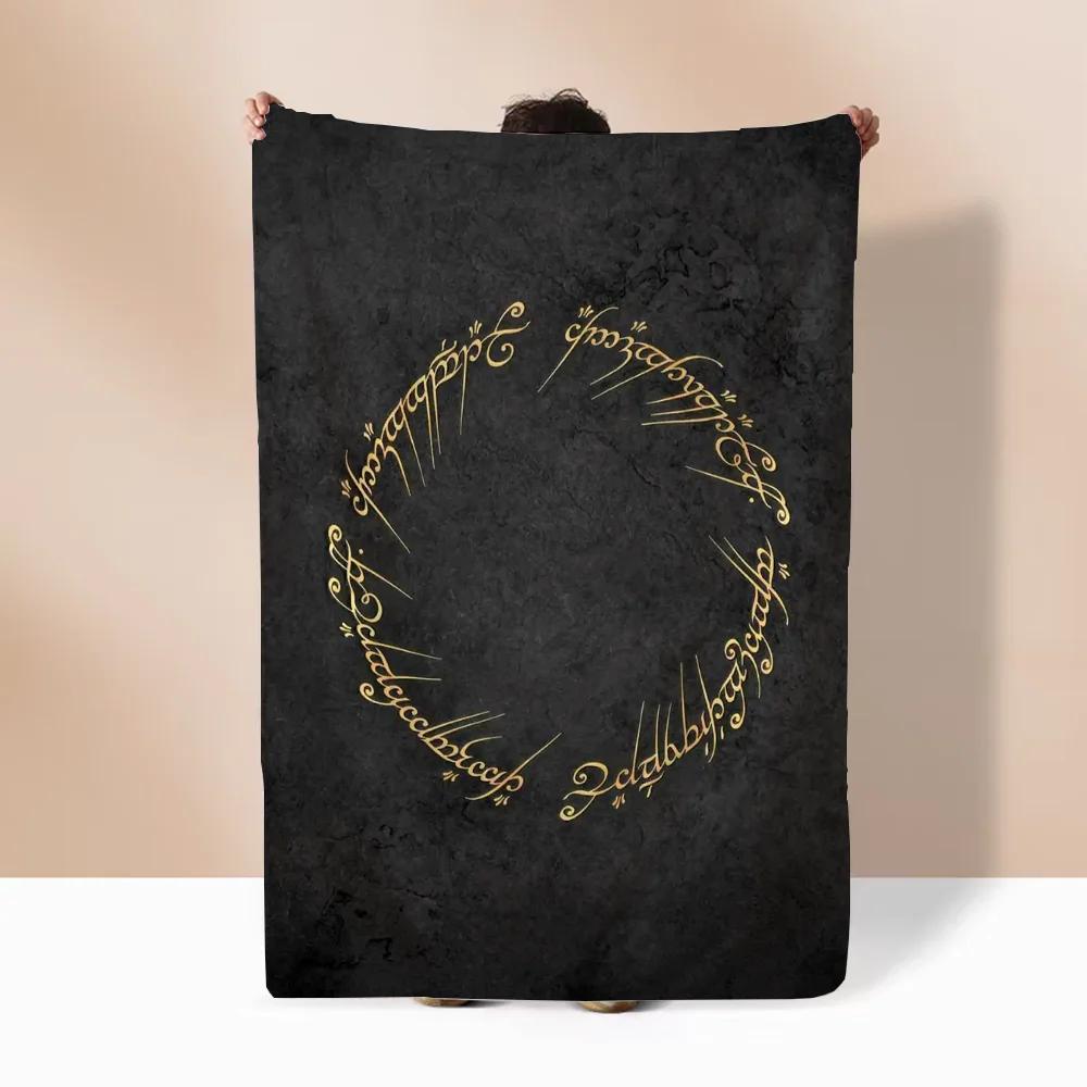 The Lord of the Rings Fleece Throw Blanket for Sofa Decoration Bed Blankets King Size Home Interior Knitted Plaid Luxury Bedding