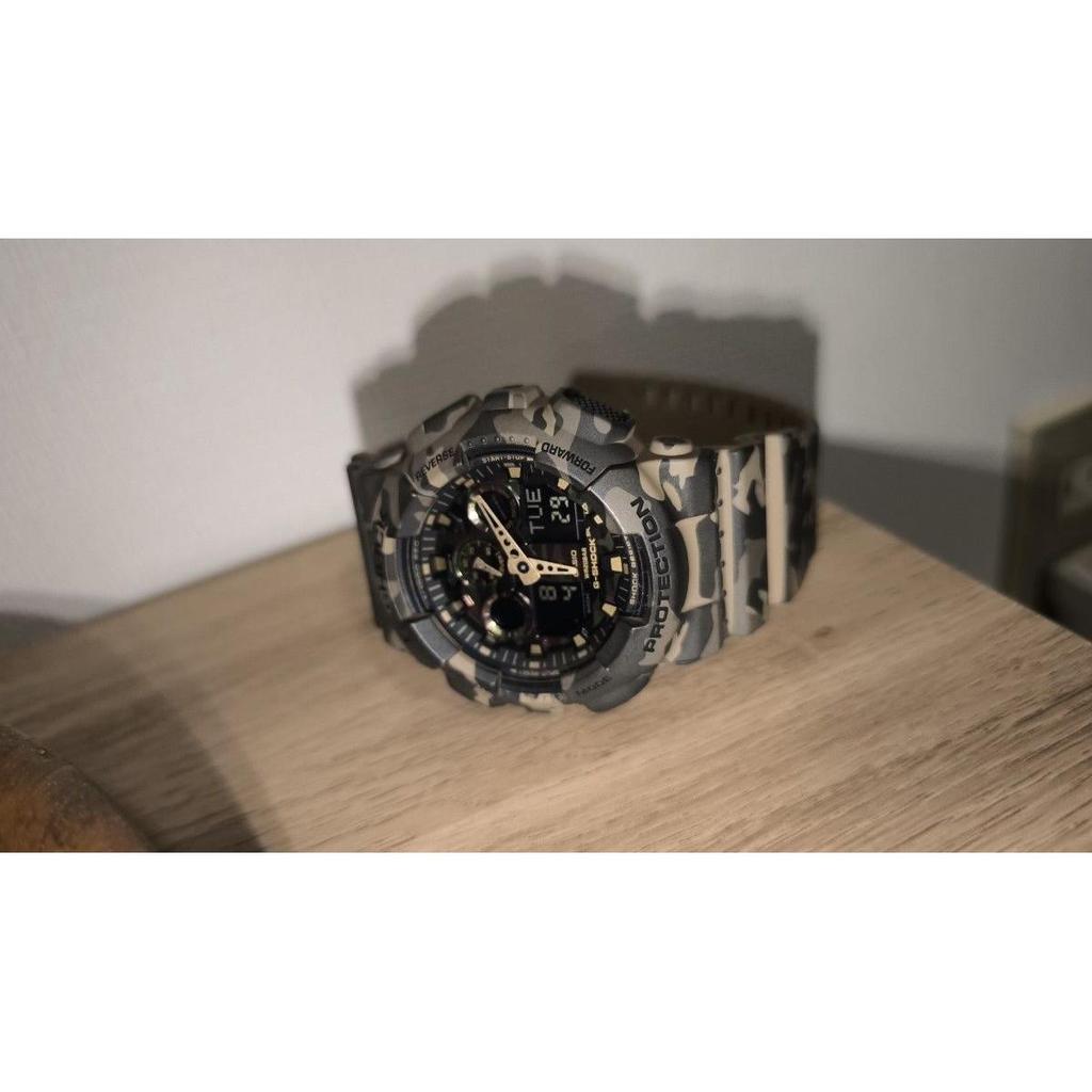 Used Used CASIO G-SHOCK GA-100CF Camouflage Ana-Digi Watch