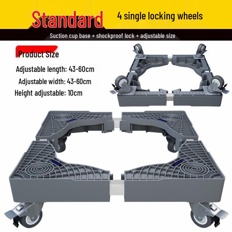 Adjustable Moisture-Proof Washing Machine Stand with Drum Impeller