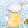 Plastic gekoelde drinkbekers met grote inhoud, wasbaar, lekvrij, transparant, geschikt voor bier en andere dranken.