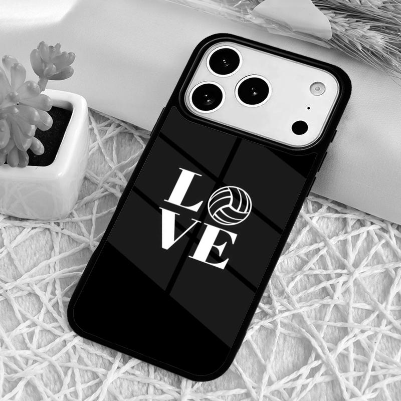 Love Play Volleyball Phone Case for iPhone 17 Air 16 15 11 12 14 13 Pro Max Shockproof Cover