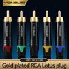 YONGWEI Pure Copper Gilding RCA Lotus conector,Suitable for AV Television Audio, Sound Console,power Amplifier Welded Plug