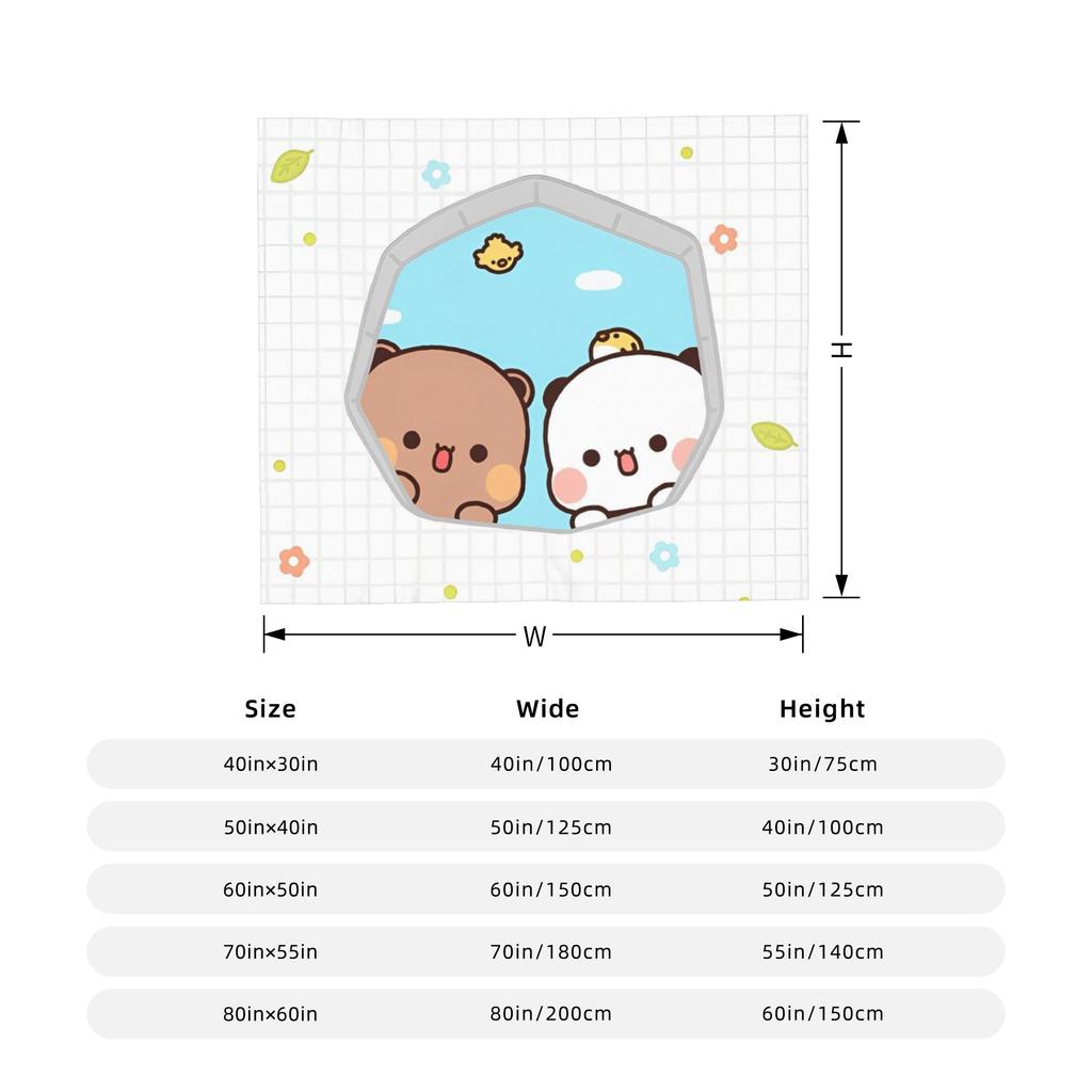 Cute Cartoon Bubu Dudu Blanket Cover Flannel Throw Blankets Summer Air Conditioning Printed Soft Warm Bedspread